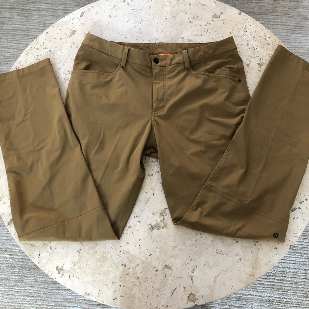 Lululemon Mens Pants Sz 36 Color Brown Athleisure